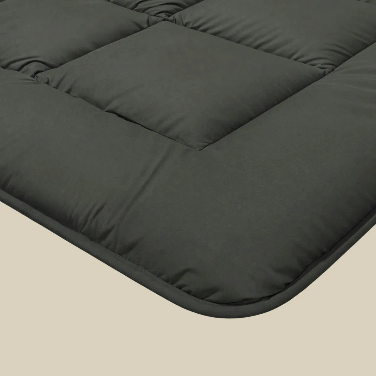Zelesta Pure Unie Couette Été Coton - Noir Olive