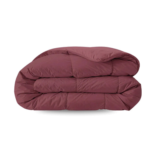 Zelesta Pure Unie Couette Été Coton - Rouge Bordeaux