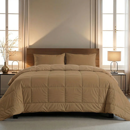 Zelesta Pure Unie Couette Été Coton - Brun Cacao