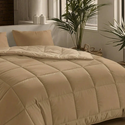 Zelesta Pure Unie Couette Été Coton - Brun Cacao