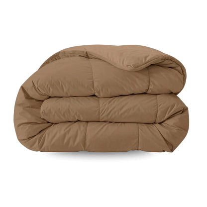 Zelesta Pure Unie Couette Coton - Brun Cacao
