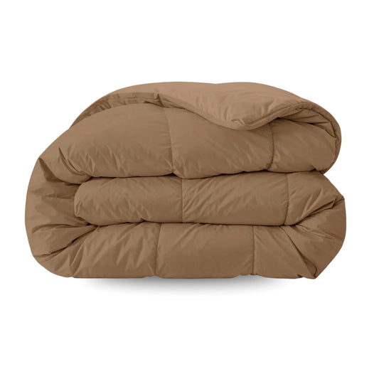 Zelesta Pure Unie Couette Coton - Brun Cacao