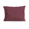 Zelesta Pure Unie Taies d'Oreiller Coton - Set de 2 - Rouge Bordeaux