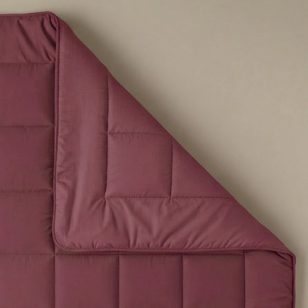 Zelesta Pure Unie Couette Coton - Rouge Bordeaux