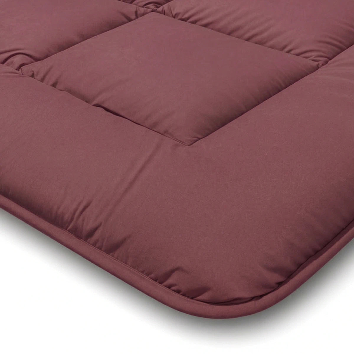 Zelesta Pure Unie Couette Coton - Rouge Bordeaux