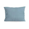 Zelesta Pure Unie Taies d'Oreiller Coton - Set de 2 - Bleu Serein