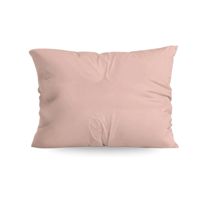 Zelesta Pure Unie Taies d'Oreiller Coton - Set de 2 - Rose Tendre