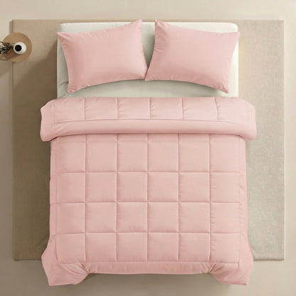 Zelesta Pure Unie Couette Coton - Rose Tendre