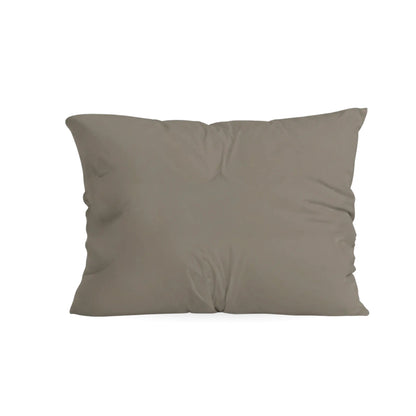 Zelesta Pure Unie Taies d'Oreiller Coton - Set de 2 - Gris Anthracite