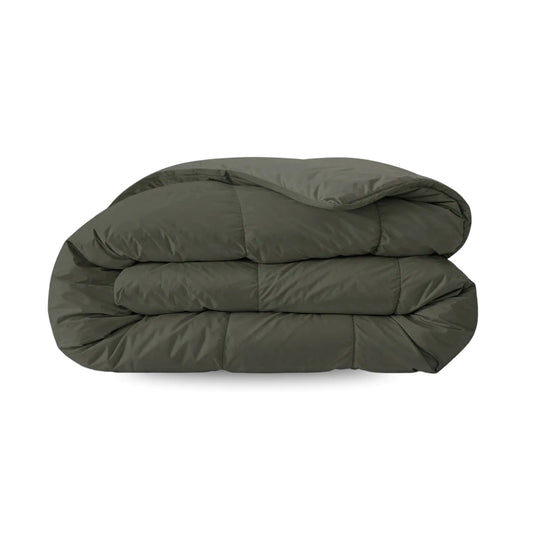 Zelesta Pure Unie Couette Été Coton - Noir Olive