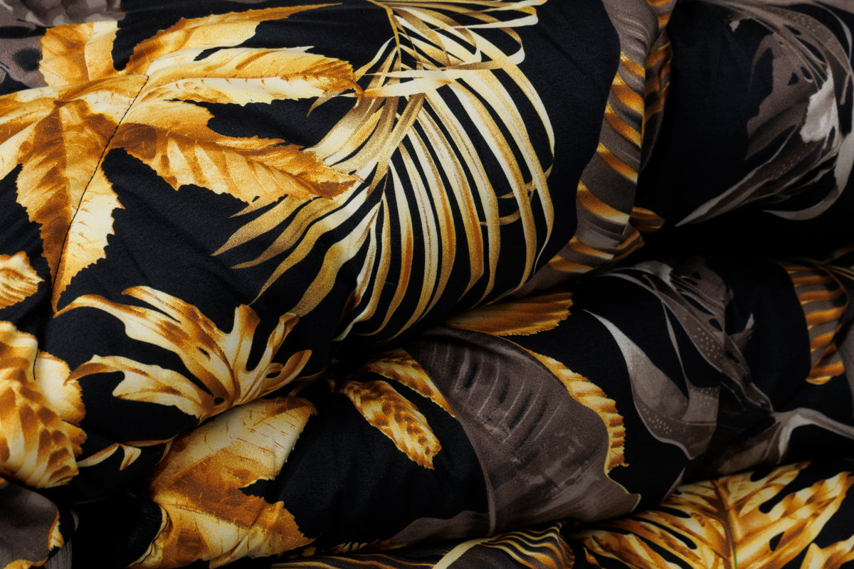 Zelesta Wonderbed 4 Saisons Double - Feuilles dorées
