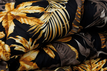 Zelesta Wonderbed 4 Saisons Double - Feuilles dorées