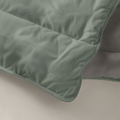 Royalbed-Tender-Grey-Pastel-Green-Colore-Couette-Compatible-Lave-Linge