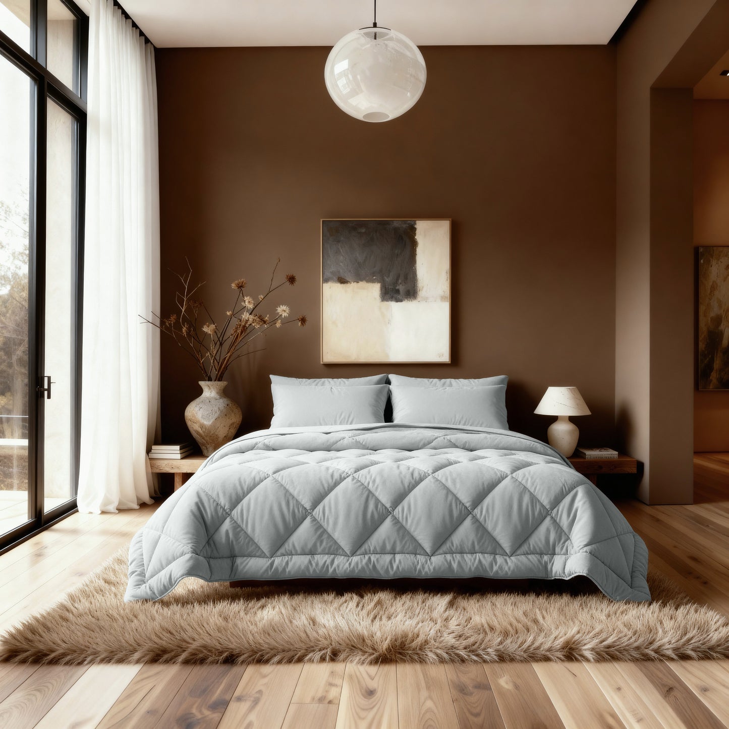 Zelesta Royalbed Diamant - Gris-Bleu