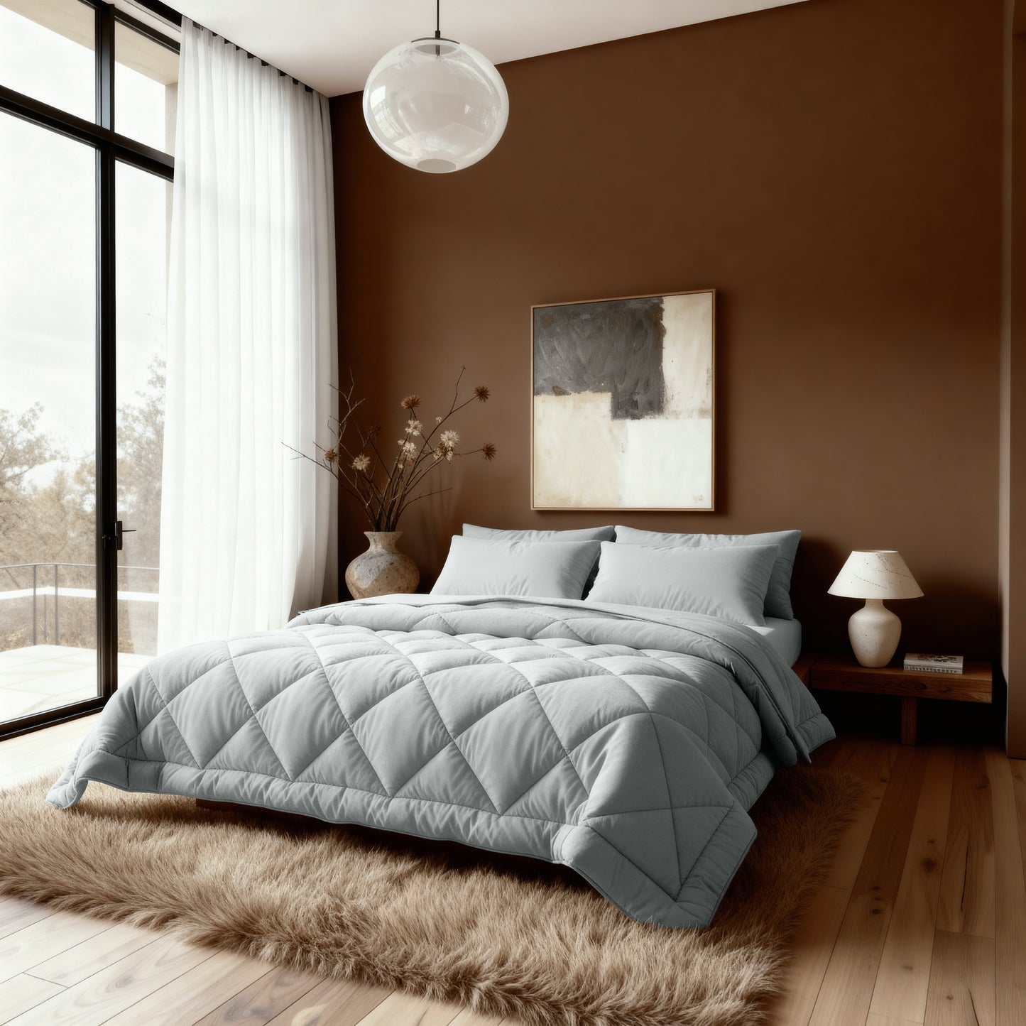 Zelesta Royalbed Diamant - Gris-Bleu