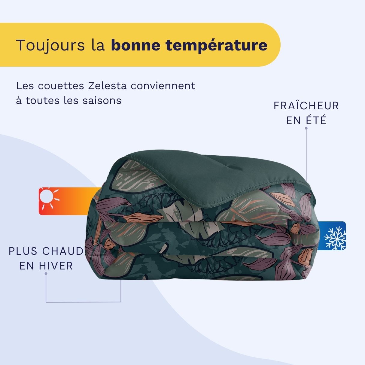 Zelesta Comfort Design Couette - Flower Power