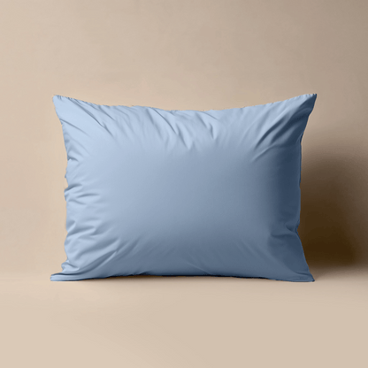 Zelesta Premiumbed Taies d'Oreiller - Set de 2 - Bleu Rêve & Crème
