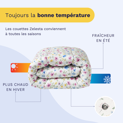Zelesta Wonderbed 4 Saisons Double - Éclosion Printanière
