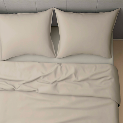 Zelesta Wonderbed 4 Saisons Double Coton - Taupe Poudré