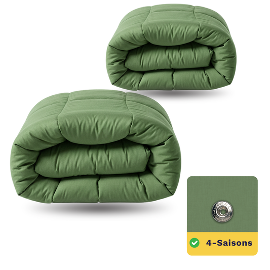 Zelesta Wonderbed 4 Saisons Double - Vert Éternel