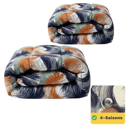 Zelesta Wonderbed 4 Saisons Double - Traits Urbains