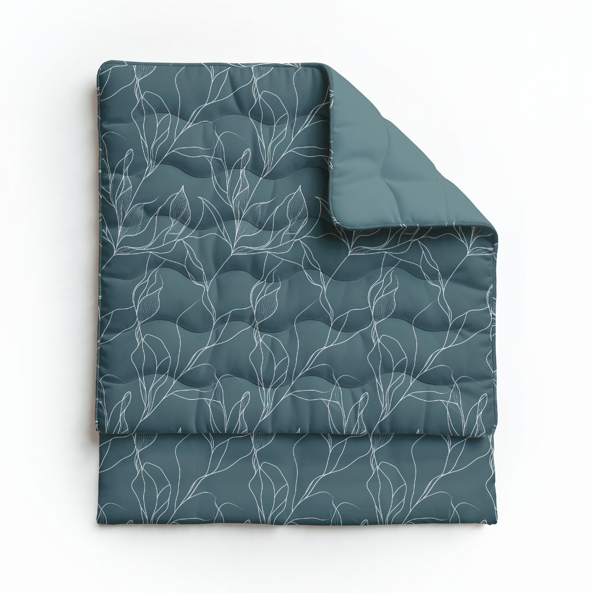 Zelesta Royalbed Coton - Feuilles Blanches