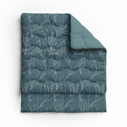 Zelesta Royalbed Coton - Feuilles Blanches