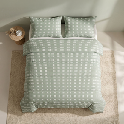 Zelesta Comfort Design Couette - Coutures Olive
