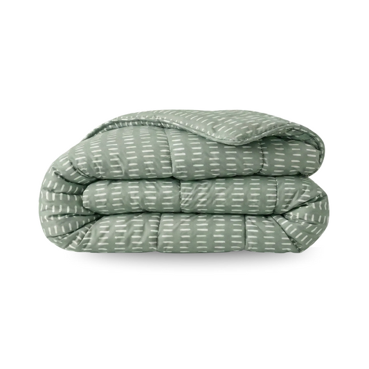 Zelesta Comfort Design Couette Été - Coutures Olive