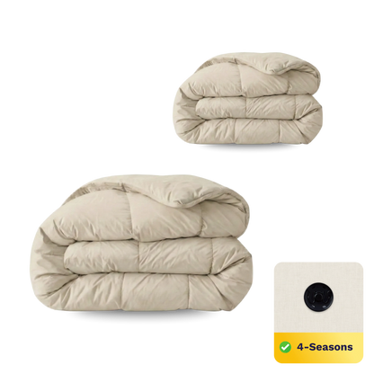 Zelesta Wonderbed 4 Saisons Double Coton - Sable Désert