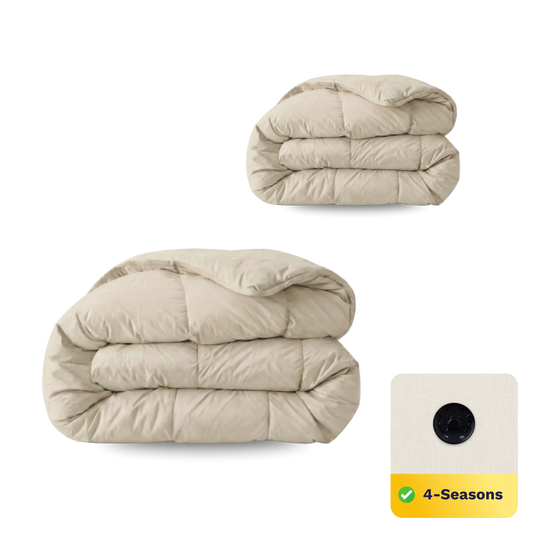 Zelesta Wonderbed 4 Saisons Double Coton - Sable Désert