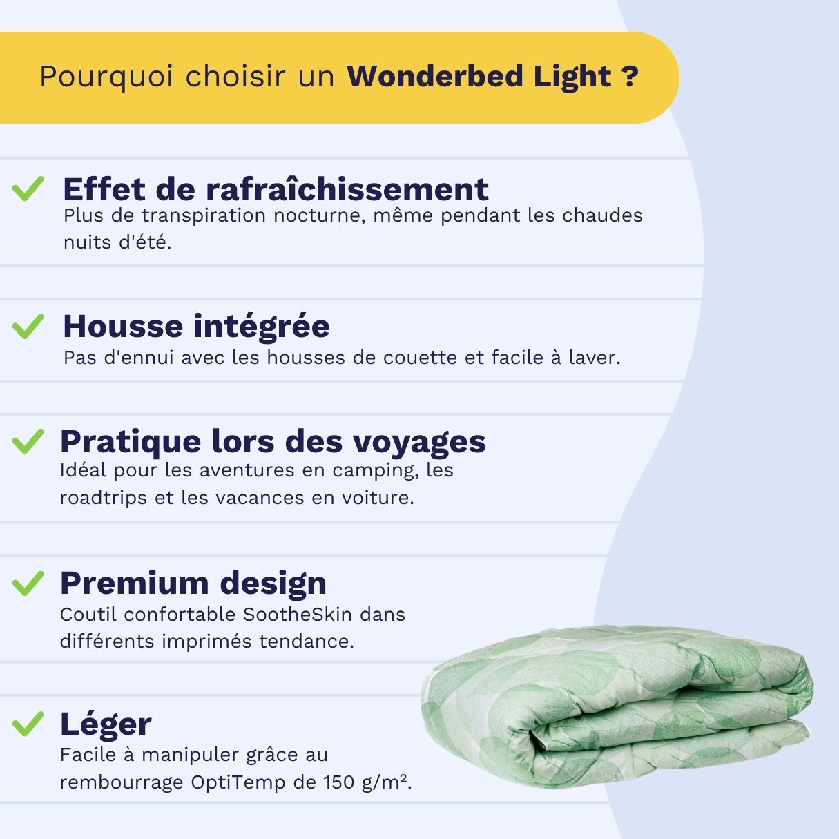 Zelesta Wonderbed Light - Feuilles Délicates