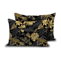 Zelesta Wonderbed Taies d'Oreiller - Set de 2 - Feuilles Dorées