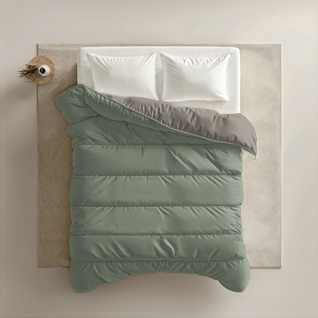 Zelesta-Wonderbed-Gris-Tendre-Et-Vert-Pastel