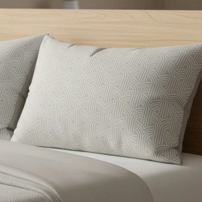 Zelesta Flanelle Art Taies d'Oreiller - Set de 2 - Taupe & Gris