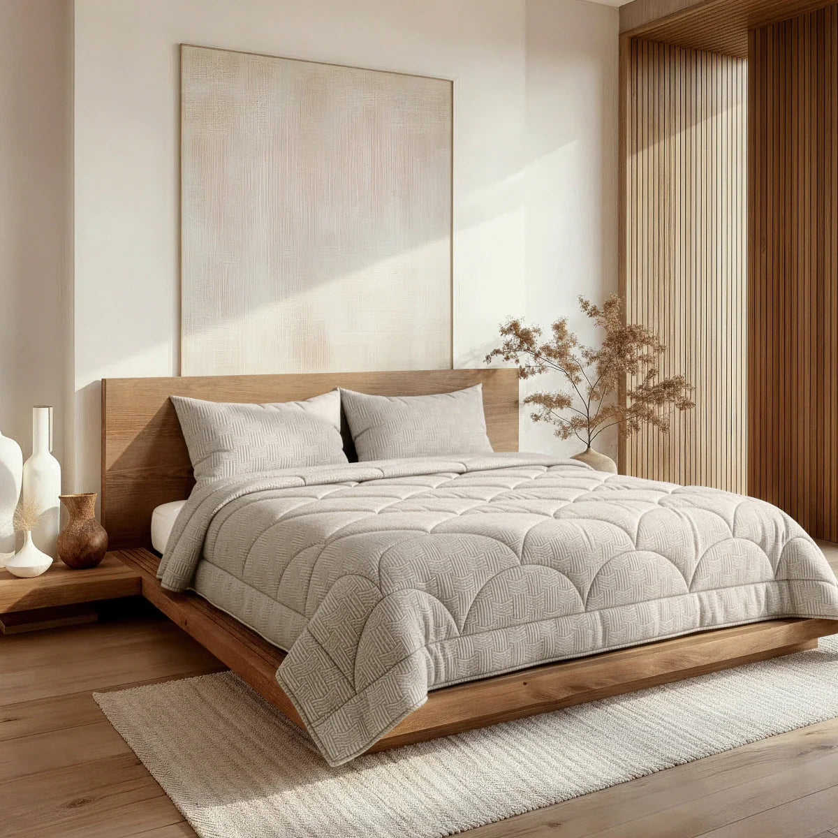 Zelesta Flanelle Art - Taupe & Gris