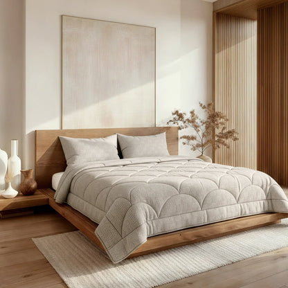 Zelesta Flanelle Art - Taupe & Gris