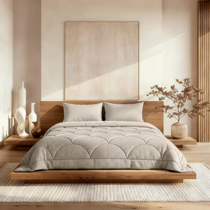 Zelesta Flanelle Art - Taupe & Gris