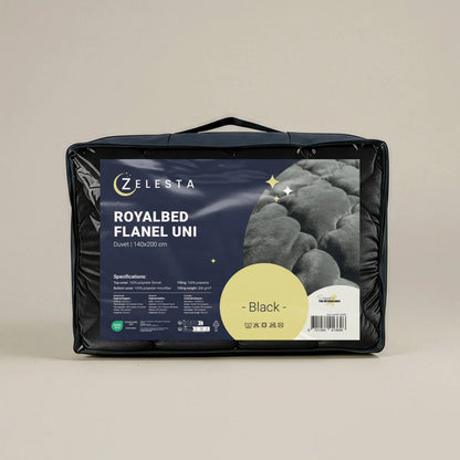 Zelesta Flanelle Uni - Noir