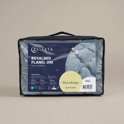 Zelesta Flanelle Uni - Mirage Bleu