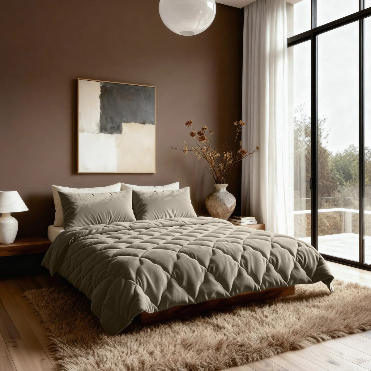 Zelesta Flanelle Uni - Taupe