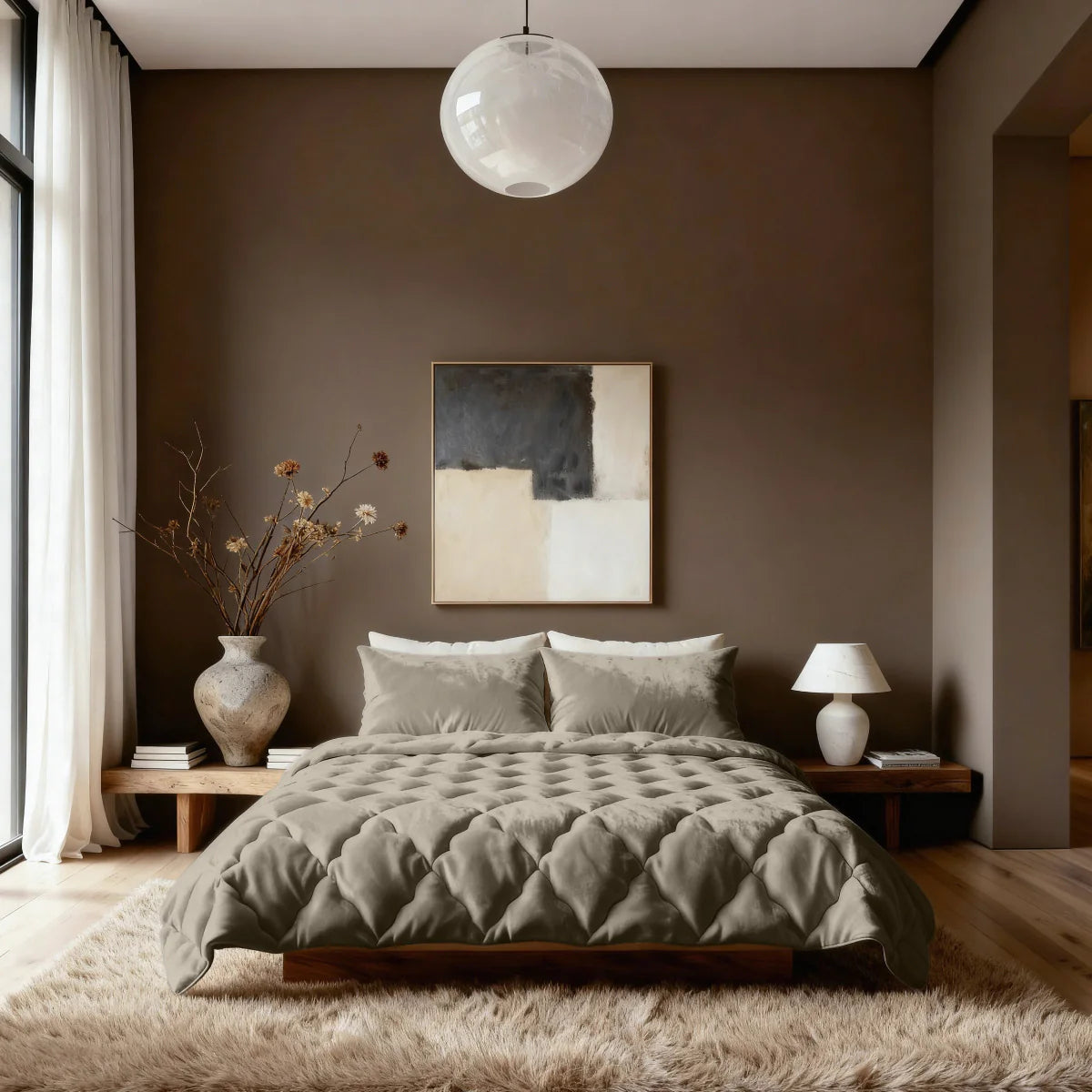 Zelesta Flanelle Uni - Taupe