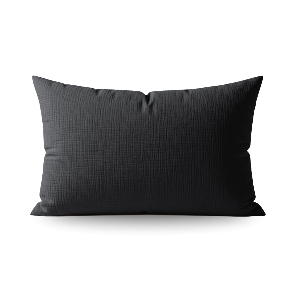 Zelesta Japandibed Taies d'Oreiller Mousseline de Coton - Set de 2 - Anthracite