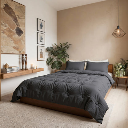 Zelesta Japandibed Mousseline de Coton - Anthracite