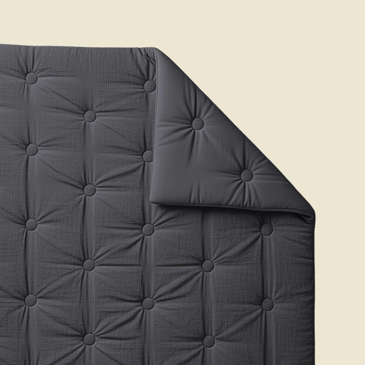 Zelesta Japandibed Mousseline de Coton - Anthracite