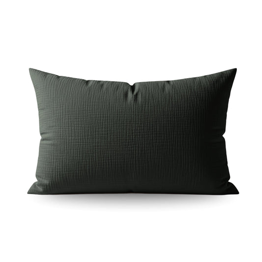 Zelesta Japandibed Taies d'Oreiller Mousseline de Coton - Set de 2 - Vert