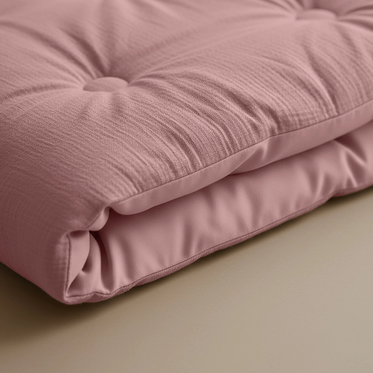 Zelesta Japandibed Mousseline de Coton - Vieux Rose