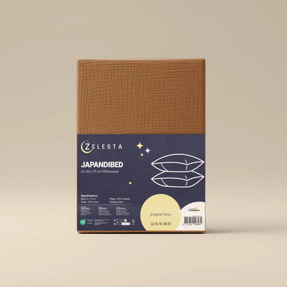 Zelesta Japandibed Taies d'Oreiller Mousseline de Coton - Set de 2 - Terracotta