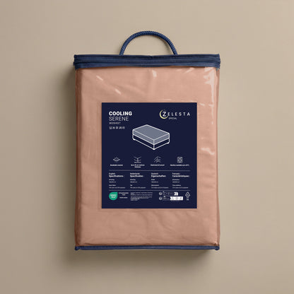 Zelesta Spécial Fraîcheur Sereine Drap-Housse - Rose Terracotta