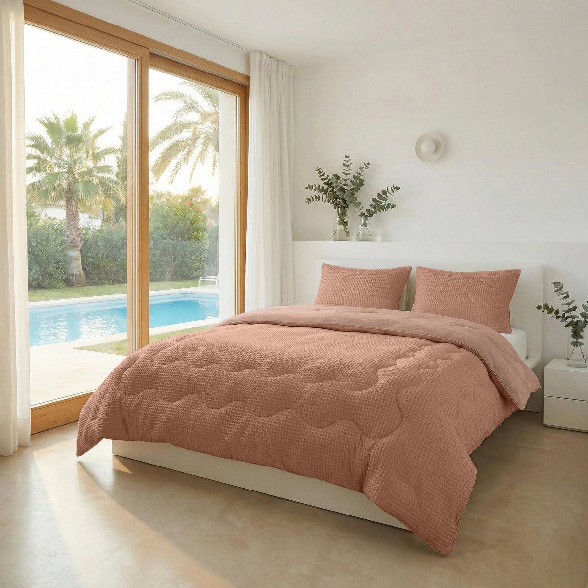 Zelesta Spécial Fraîcheur Sereine Couette Été - Rose Terracotta